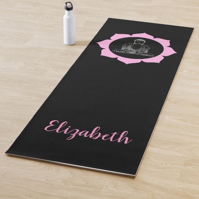 Buddha Lotus Mediation Monogram Yogamatte (Beispiel)