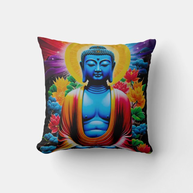 Buddha Luminous Awakening Kissen (Vorderseite)