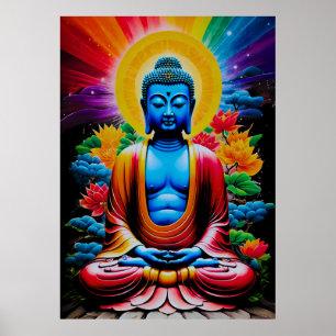 Buddha Luminous Awakening Poster