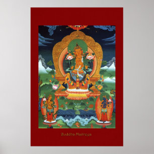 Buddha Maitreya Religious Art Poster Serie