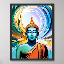 Buddha Malerei Kunst für Meditation und inneren Fr
