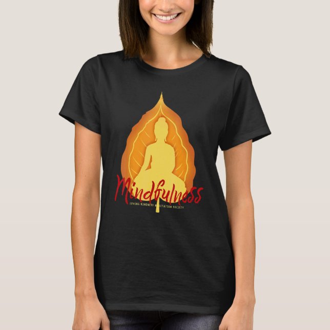 Buddha Mandala Buddhist Mindfulness Blessing Lovin T-Shirt (Vorderseite)