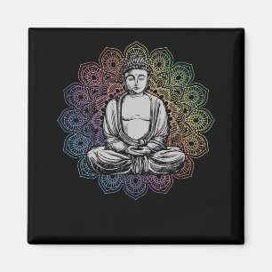 Buddha Mandala Yoga Spiritueller Buddhismus Magnet