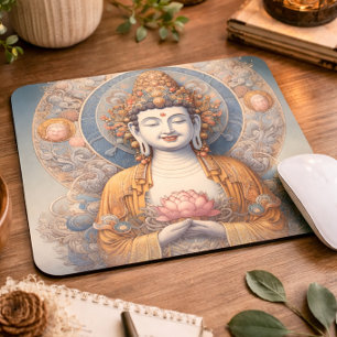 Buddha Meditation Kunst Zen Spirituell Ästhetisch Mousepad