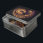 Buddha meditiert in goldener Dämmerung Puzzle<br><div class="desc">Eine ruhige Figur des Buddha sitzt friedlich,  die Hände wurden in einer Geste der Ruhe aufgezogen. Um ihn herum sind komplexe Wirbel von Gold,  die Erleuchtung in der Stille der Dämmerung darstellen.</div>