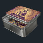 Buddha meditiert in Morgenmustern Puzzle<br><div class="desc">Eine majestätische Buddha-Figur sitzt in ruhiger Meditation,  umgeben von aufwändigen Mustern. Das goldene Licht strahlt von hinten aus und schafft eine friedliche Atmosphäre. Dieser Augenblick erfasst das Wesen der Ruhe und der spirituellen Reflexion in einer lebendigen Umgebung.</div>