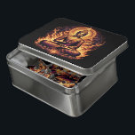 Buddha meditiert in ruhigen Flammen Puzzle<br><div class="desc">Ein ruhiger Buddha sitzt in tiefer Meditation,  umgeben von lebhaften Flammen,  die Wärme und Erleuchtung ausstrahlen.</div>