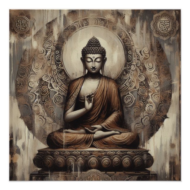 BUDDHA MEDITING, A P #2 POSTER (Vorderseite)