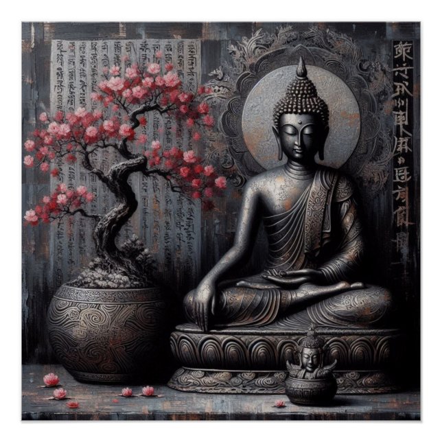 BUDDHA MEDITING AP #13 POSTER (Vorderseite)