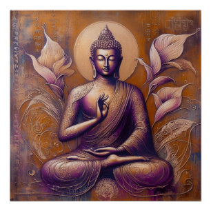BUDDHA MEDITING AP #7 POSTER