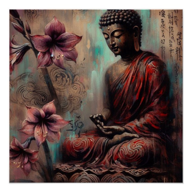 BUDDHA METALLIC PAINT ART #11 POSTER (Vorderseite)