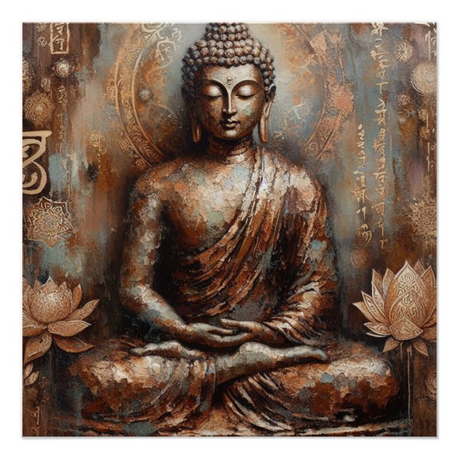 BUDDHA METALLIC PAINT ART #12 POSTER (Vorderseite)