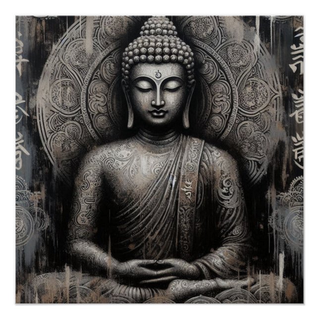 BUDDHA METALLIC PAINT ART #21 POSTER (Vorderseite)