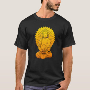 Buddha Monk Namaste beten Smile Happy Laugh T-Shirt