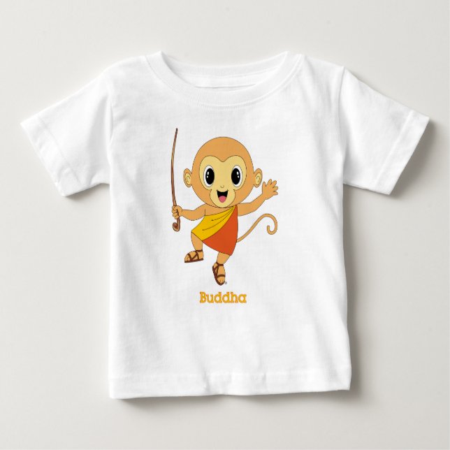Buddha Monkey™ Baby T-shirt (Vorderseite)