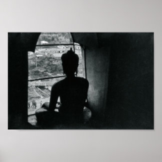 Buddha Monochrome Meditation Asiatische Dekoration