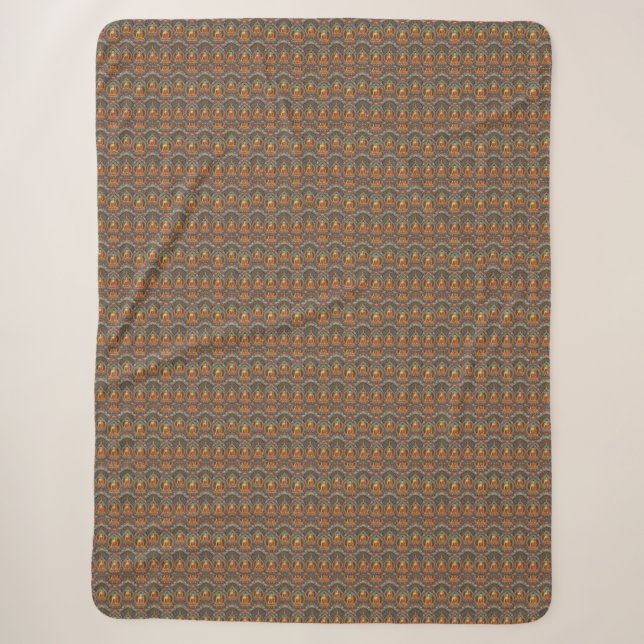 Buddha-Muster Sherpadecke (Vorderseite)