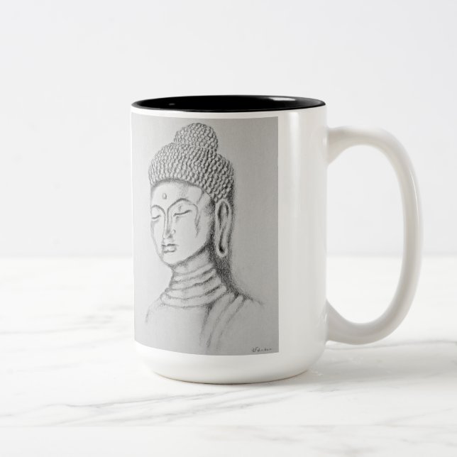 Buddha/Namaste Zwei-Ton Tasse (Rechts)