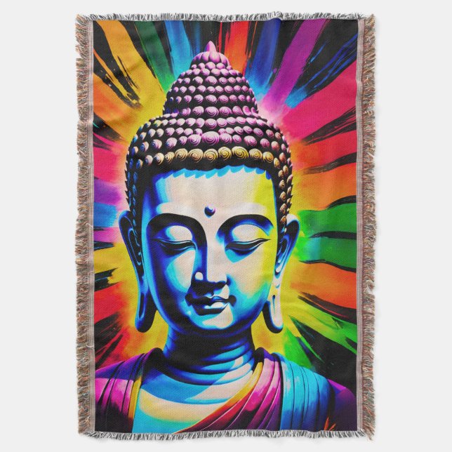 Buddha Neon Decor Decke (Vorderseite Vertikal)