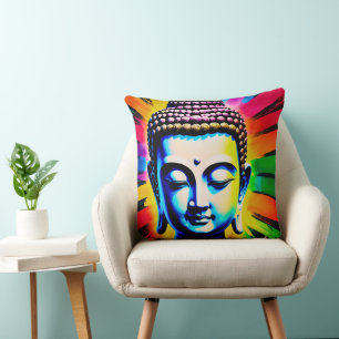 Buddha-Neon-Dekor Kissen
