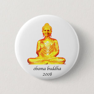 Buddha Obama Button