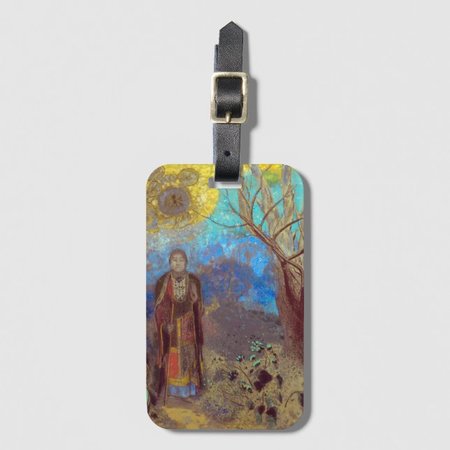 Buddha | Odilon Redon | Gepäckanhänger (Vorderseite Vertikal)