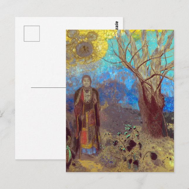 Buddha | Odilon Redon | Postkarte (Vorne/Hinten)