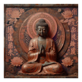 BUDDHA ÖL-MALERIN #36 POSTER