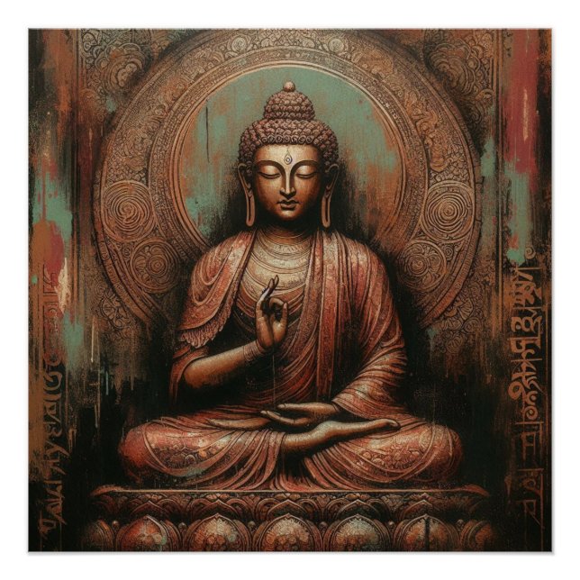 BUDDHA ÖLZEICHEN #1 POSTER (Vorderseite)