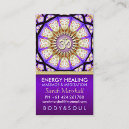 Buddha OM Yoga Meditation Business Card Visitenkarte