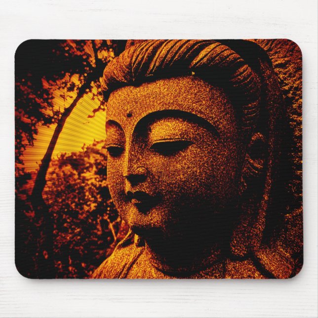 Buddha-orange mousepad (Vorne)