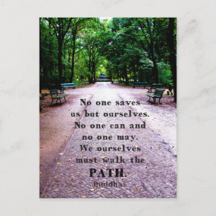 Buddha Path Zitat Postkarte