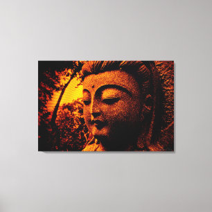 Buddha Peace Shine Wrapped Canvas Leinwanddruck