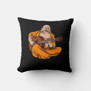 Buddha Playing Gitarre Zen Yoga Meditation Kissen