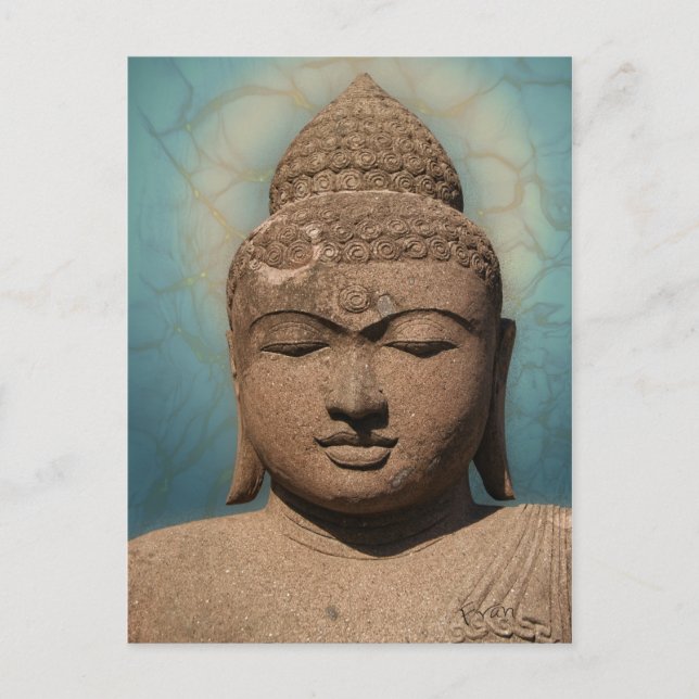 Buddha Porträt Postkarte (Vorderseite)