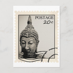 Buddha Postage Briefmarke Design Postkarte