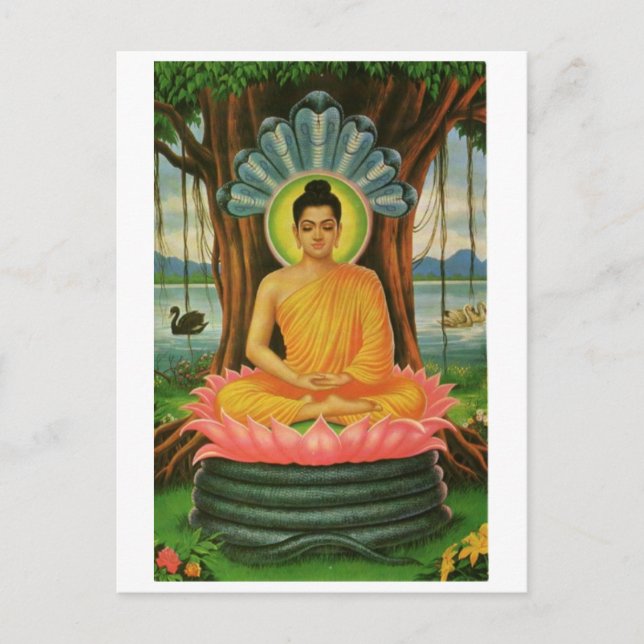 Buddha Postkarte (Vorderseite)