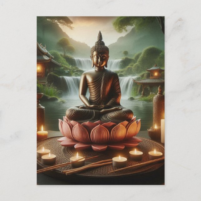 Buddha Postkarte (Vorderseite)