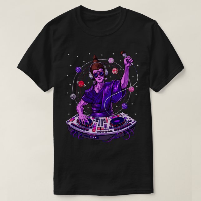 Buddha Psytrance DJ T-Shirt (Design vorne)