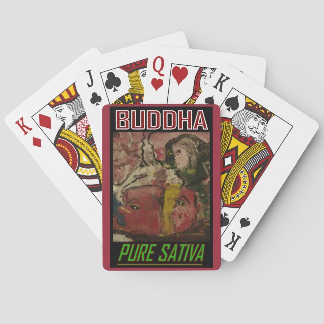 BUDDHA PURE SATIVA SPIELKARTEN (Rückseite)