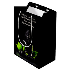 Buddha Quote 1 Geschenktasche Mittlere Geschenktüte