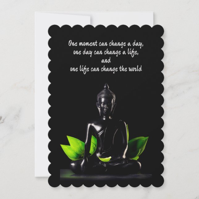 Buddha Quote 1 Karte / Einladung (Vorderseite)