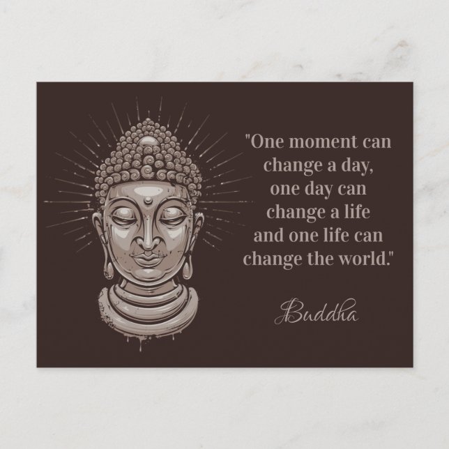 Buddha Quote benutzerdefinierter Text Postkarte (Vorderseite)