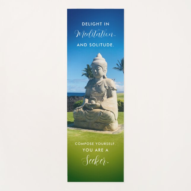 Buddha Quote Buddha Yoga Mat Yogamatte (Vorderseite)