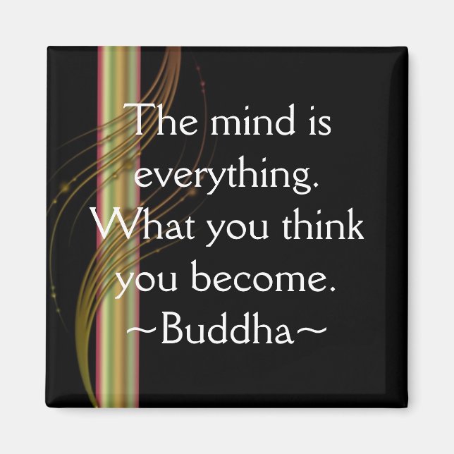 Buddha-Quote ~ Motivierend Magnet (Vorne)