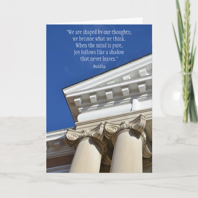 Buddha Quote Psychology Doctorate Card Karte (Vorderseite)