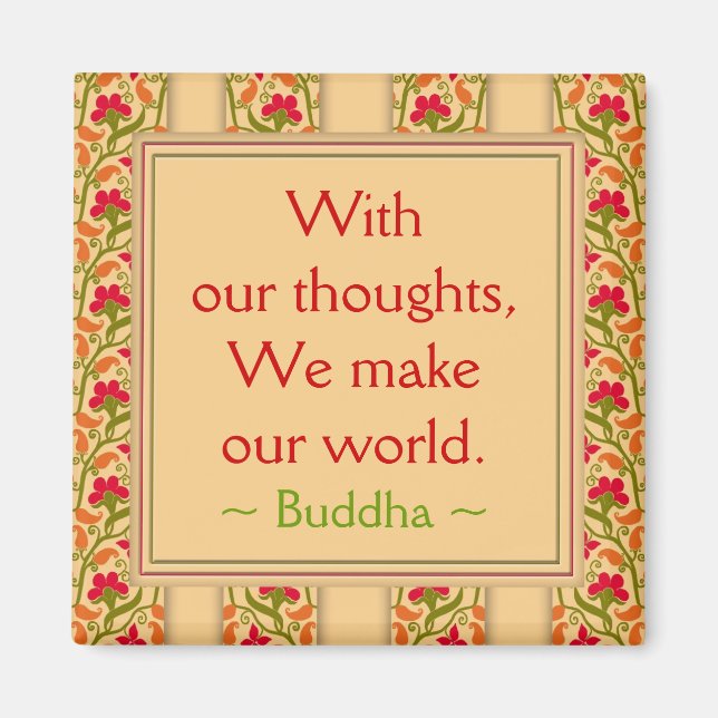 Buddha Quotes ~ Motivierend Magnet (Vorne)
