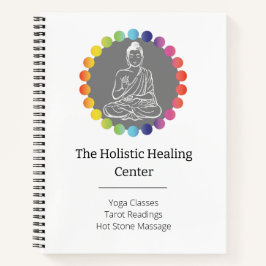 Buddha Rainbow Chakras Spirituelle metaphysische Y Notizbuch