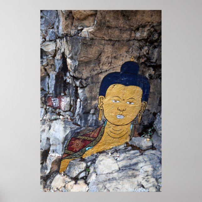 Buddha Rock Painting Poster (Vorne)