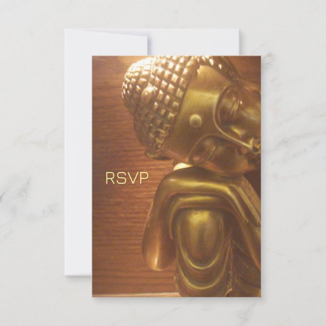 Buddha RSVP Karte (Vorderseite)